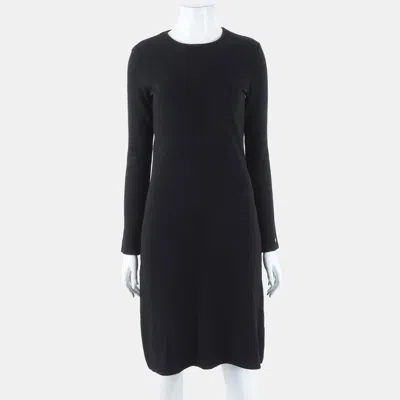 Pre-owned Chanel Rayon Black Dress 36 In Multi