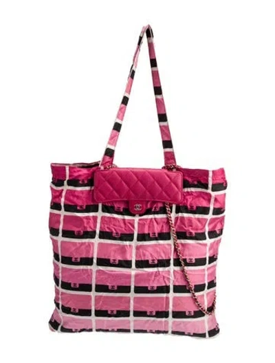 Pre-owned Chanel Ready To Fold Tote In Pink