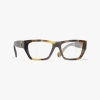 Chanel Rectangle Eyeglasses In Black