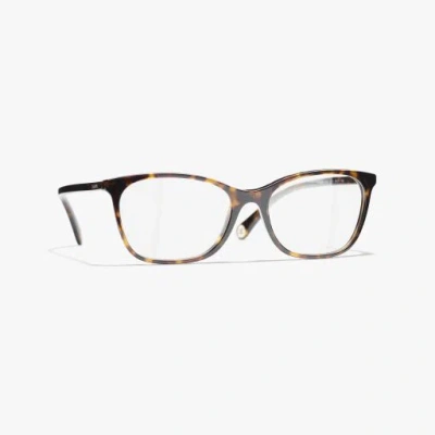Chanel Rectangle Eyeglasses In Brown