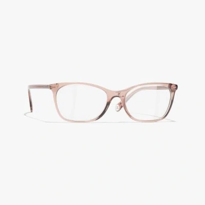 Chanel Rectangle Eyeglasses In Pink
