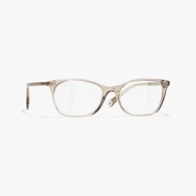 Chanel Rectangle Eyeglasses In Brown