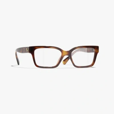 Chanel Rectangle Eyeglasses In Brown