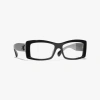 Chanel Rectangle Eyeglasses In Black