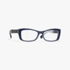 Chanel Rectangle Eyeglasses In Blue Vendome 
