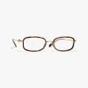 Chanel Rectangle Eyeglasses In Dark Gold 