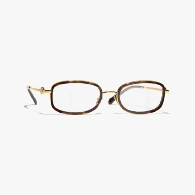 Chanel Rectangle Eyeglasses In Brown