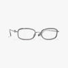 Chanel Rectangle Eyeglasses In Dark Silver 