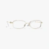Chanel Rectangle Eyeglasses In Light Gold 