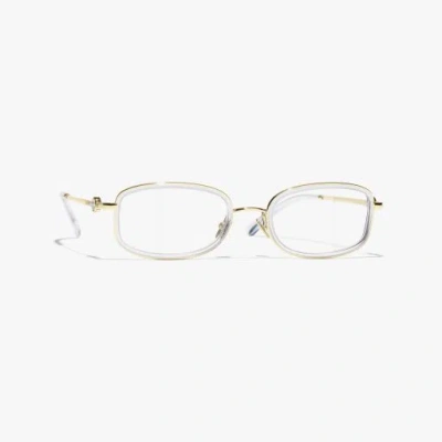 Chanel Rectangle Eyeglasses In White