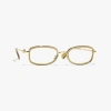 Chanel Rectangle Eyeglasses In Light Gold 