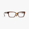 Chanel Rectangle Eyeglasses In Tortoise