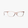 Chanel Rectangle Eyeglasses In Transparent Brown 