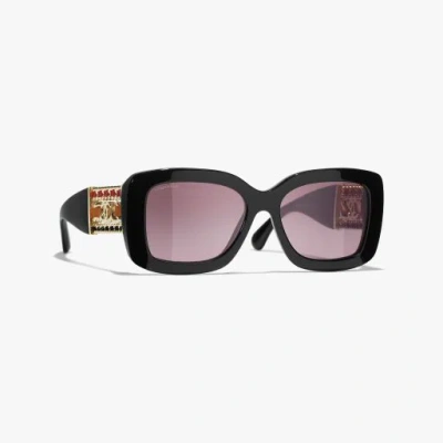 Chanel Rectangle Sunglasses In Multi