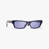 Chanel Rectangle Sunglasses In Blue