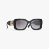 Chanel Rectangle Sunglasses In Gray 