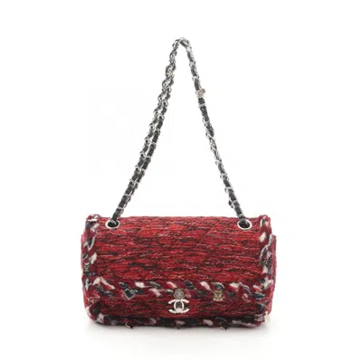 Pre-owned Chanel Red Color Fabric Shoulder Bag ()