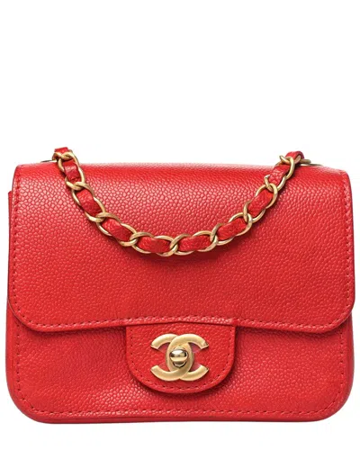 Pre-owned Chanel Classic Grained Mini Leather Shoulder Bag