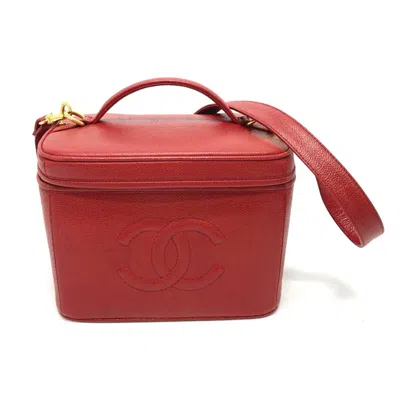 Pre-owned Chanel Red Leather Shoulder Bag ()