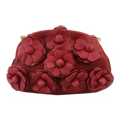 Pre-owned Chanel Red Leather Shoulder Bag ()