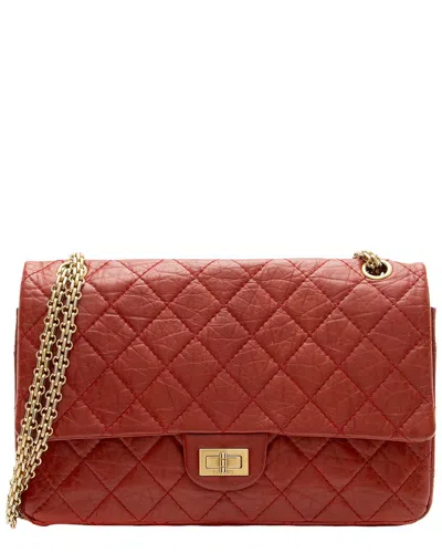Chanel Red Quilted Aged Calfskin Reissue 226 Double Flap Bag (authentic Pre-  Loved)