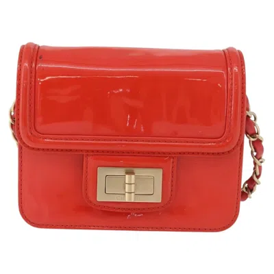 Pre-owned Chanel Reissue 2.55 Clutch Patent Leather Red Patent_leather Shoulder Bag Bag ()