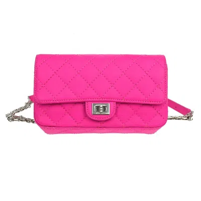 Pre-owned Chanel Reissue 2.55 Flap Clutch Quilted Aged Calfskin Pink Leather Shoulder Bag Bag ()