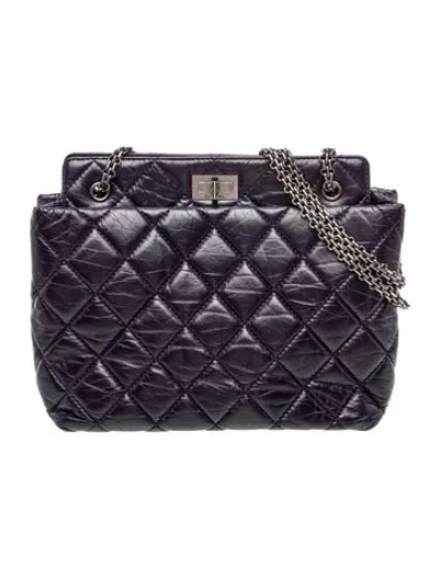 Pre-owned Chanel Reissue 2.55 Tote In Purple