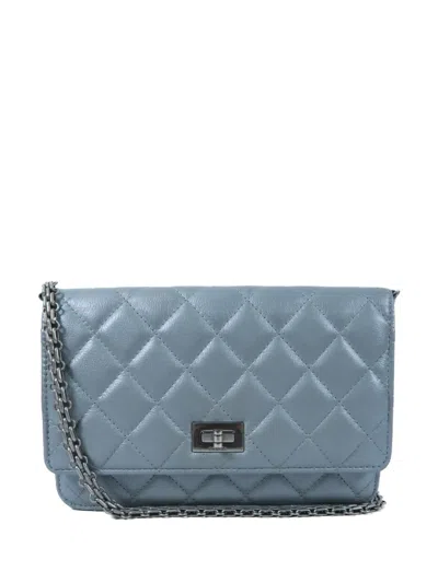 Pre-owned Chanel Reissue 2.55 Woc Shoulder Bag In Blue