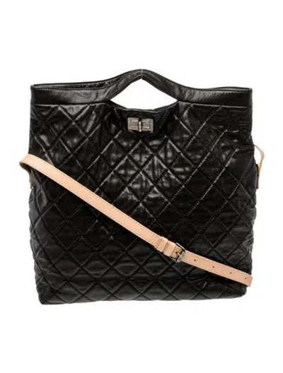 Pre-owned Chanel Reissue Messenger Flap Bag In Black