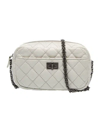 Pre-owned Chanel Reissue Mini Camera Bag In White