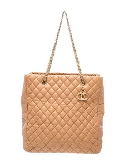 Pre-owned Chanel Reissue North/south Chain Tote In Neutral