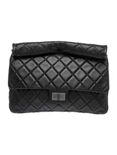 Pre-owned Chanel Reissue Roll Clutch In Black