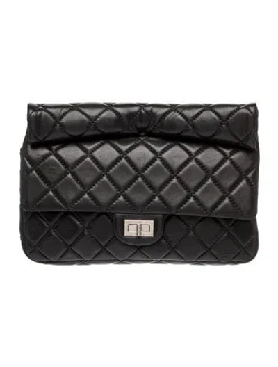 Pre-owned Chanel Reissue Roll Clutch In Black