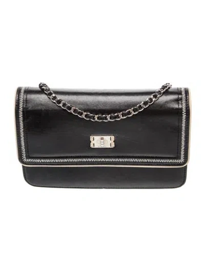 Pre-owned Chanel Reissue Wallet On Chain In Black