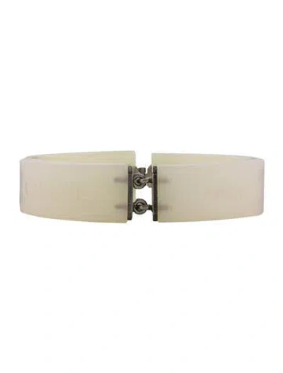 Pre-owned Chanel Resin ' Paris' Link Bracelet In Multi