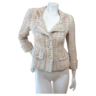 Pre-owned Chanel Resort 2013 Runway Tweed Jacket Look 42 Karl Lagerfeld In Gray