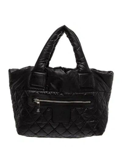 Pre-owned Chanel Reversible Coco Cocoon Tote In Black