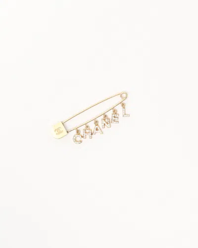 Pre-owned Chanel Rhinestone Brooch