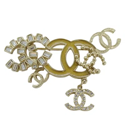 Pre-owned Chanel Rhinestone Brooch () In Multi
