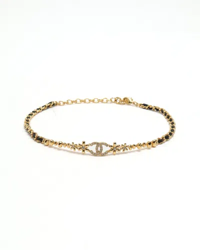 Pre-owned Chanel Rhinestone Choker Necklace In Multi