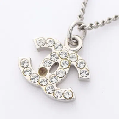 Pre-owned Chanel Rhinestone Stainless Steel Necklace () In Multi