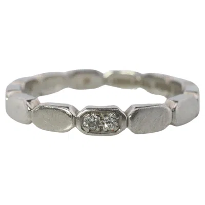 Pre-owned Chanel Ring. Genuine  Diamond Pt950 Platinum Premiere Promes Band In Multi