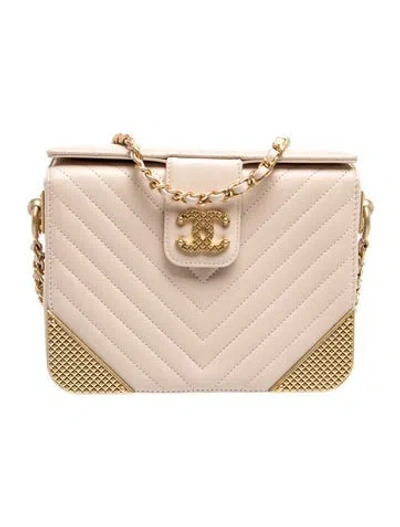 Pre-owned Chanel Rock The Corner Minaudiere Bag In Pink