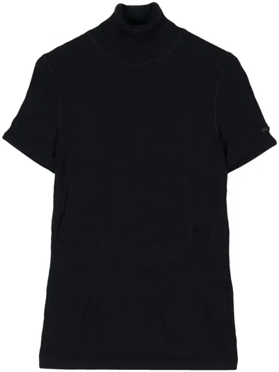 Pre-owned Chanel Roll-neck Wool Top In Blue