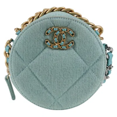Pre-owned Chanel Ronde Blue Canvas Shoulder Bag ()