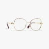 Chanel Round Eyeglasses In Light Golden 