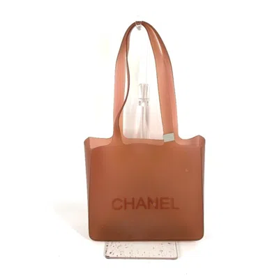 Pre-owned Chanel Rubber Beach Bag Shoulder Bag Tote Bag () In Brown