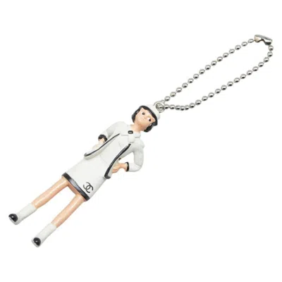 Pre-owned Chanel Rubber Necklace () In Silver
