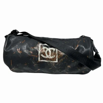 Pre-owned Chanel Rubber Shoulder Bag () In Black